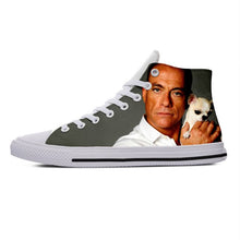 Load image into Gallery viewer, 2019 hot fashion 3D jean-claude van damme High Sneakers for men/women high quality 3D printing handiness casual shoes