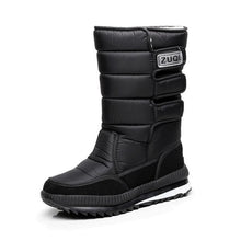 Load image into Gallery viewer, 2019 Men Boots platform snow boots for men thick plush waterproof slip-resistant winter shoes Plus size 36 - 47