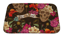Load image into Gallery viewer, Bath Mat, Skull And Flowers