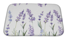 Load image into Gallery viewer, Bath Mat, Watercolor Pattern With Lavender