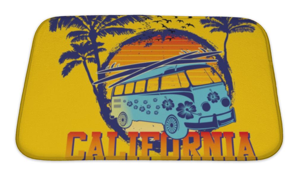 Bath Mat, Palm Beach Van Art