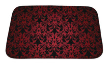 Load image into Gallery viewer, Bath Mat, Floral Gothic Red