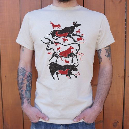 Cave Art Bulls Lascaux T-Shirt (Mens)