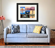 Load image into Gallery viewer, Framed Print, Washington Dc Famous Landmarks Picture Collage