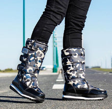 Load image into Gallery viewer, 2019 Men Boots platform snow boots for men thick plush waterproof slip-resistant winter shoes Plus size 36 - 47