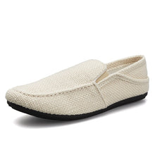 Load image into Gallery viewer, PUPUDA New Loafers Men Breathable Casual Shoes Classic Linen Slip On Sneakers Male Summer Cheap Driving Shoes For Men Wide 2019