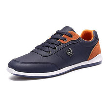 Load image into Gallery viewer, Men's Casual Shoes Sneakers For Men Flats Trainers Walking Shoes Zapatillas British Style Shoe Lace Up PU Leather Men Shoes