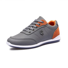 Load image into Gallery viewer, Men's Casual Shoes Sneakers For Men Flats Trainers Walking Shoes Zapatillas British Style Shoe Lace Up PU Leather Men Shoes