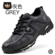Load image into Gallery viewer, Labor Insurance Shoes Men Breathable Deodorant Safety Work Shoes Steel Toe Caps Anti-smashing Anti-piercing Site Shoes