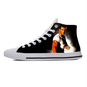 2019 hot fashion 3D jean-claude van damme High Sneakers for men/women high quality 3D printing handiness casual shoes