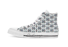 Load image into Gallery viewer, hIPPIe PeACe vAN  breathable Casual High Top lace-up Canvas shoes sneakers Drop shipping