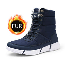 Load image into Gallery viewer, Men Boots 2019 Winter Waterproof Snow Men Boots Shoes With Fur Plush Warm Male Casual Women Mid-Calf Boot Sneakers Unisex
