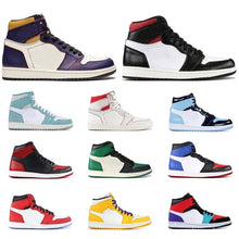 Load image into Gallery viewer, 1s basketball shoes high mid top Gym red SPIDERMAN UNC TURBO GREEN Court Purple banned NYC TO PARIS PHANTOM 1 men sport sneakers