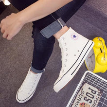 Load image into Gallery viewer, High top sneakers for men canvas shoes autumn vulcanized shoes boys sneakers classic 2019 unisex sneakers spring shoes man