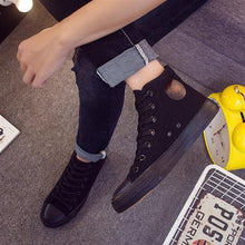 Load image into Gallery viewer, High top sneakers for men canvas shoes autumn vulcanized shoes boys sneakers classic 2019 unisex sneakers spring shoes man