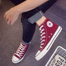 Load image into Gallery viewer, High top sneakers for men canvas shoes autumn vulcanized shoes boys sneakers classic 2019 unisex sneakers spring shoes man