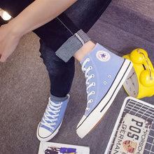 Load image into Gallery viewer, High top sneakers for men canvas shoes autumn vulcanized shoes boys sneakers classic 2019 unisex sneakers spring shoes man