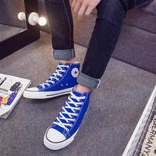 Load image into Gallery viewer, High top sneakers for men canvas shoes autumn vulcanized shoes boys sneakers classic 2019 unisex sneakers spring shoes man
