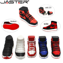 Load image into Gallery viewer, JASTER Fashion hot selling creative U Disk 2.0 64GB 32GB 16GB 8GB 4GB cartoon Nike Jordan sneakers real capacity USB flash drive