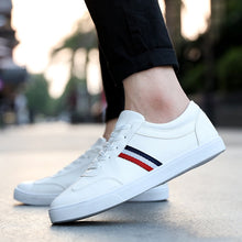 Load image into Gallery viewer, hot Men white Sneakers Man Casual Shoes Breathable pu Leather Tenis Trainers Sports Mens Sneaker Handsome Walking Shoes ST473