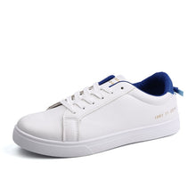 Load image into Gallery viewer, hot Men white Sneakers Man Casual Shoes Breathable pu Leather Tenis Trainers Sports Mens Sneaker Handsome Walking Shoes ST473