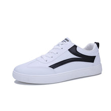 Load image into Gallery viewer, hot Men white Sneakers Man Casual Shoes Breathable pu Leather Tenis Trainers Sports Mens Sneaker Handsome Walking Shoes ST473
