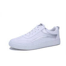 Load image into Gallery viewer, hot Men white Sneakers Man Casual Shoes Breathable pu Leather Tenis Trainers Sports Mens Sneaker Handsome Walking Shoes ST473