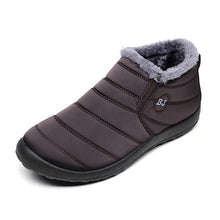 Load image into Gallery viewer, Men Boots Winter Waterproof Men Shoes Warm Fur Snow Boots Plush Inside Shoes Black Winter Boots For Men Plus Size Mans footwear