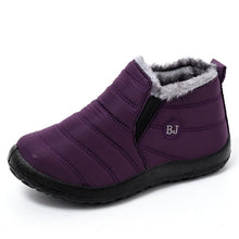 Load image into Gallery viewer, Men Boots Winter Waterproof Men Shoes Warm Fur Snow Boots Plush Inside Shoes Black Winter Boots For Men Plus Size Mans footwear