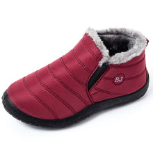 Load image into Gallery viewer, Men Boots Winter Waterproof Men Shoes Warm Fur Snow Boots Plush Inside Shoes Black Winter Boots For Men Plus Size Mans footwear