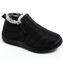 Load image into Gallery viewer, Men Boots Winter Waterproof Men Shoes Warm Fur Snow Boots Plush Inside Shoes Black Winter Boots For Men Plus Size Mans footwear
