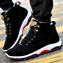 Load image into Gallery viewer, OUDINIAO Warm Ankle Snow Winter Boots Men Plush Warm Winter Men Shoes Round Toe Snow Winter Shoes Men
