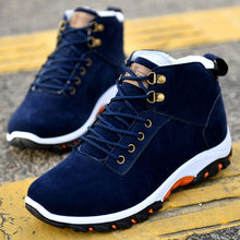Load image into Gallery viewer, OUDINIAO Warm Ankle Snow Winter Boots Men Plush Warm Winter Men Shoes Round Toe Snow Winter Shoes Men