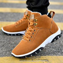 Load image into Gallery viewer, OUDINIAO Warm Ankle Snow Winter Boots Men Plush Warm Winter Men Shoes Round Toe Snow Winter Shoes Men