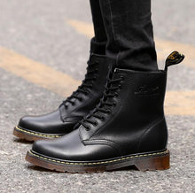 Load image into Gallery viewer, Unisex ankle Boots men shoes woman BIG SIZE  leather boots motocrycle classic England style  male work safty shoes