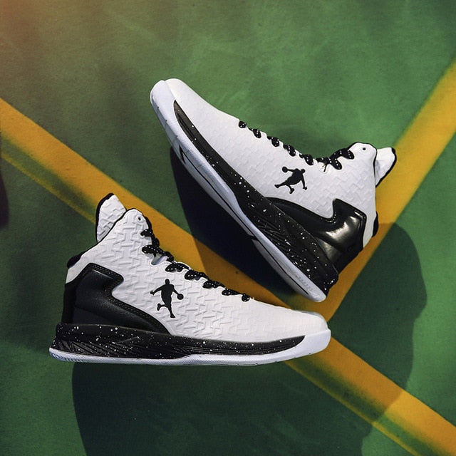 High-top Jogging Shoes Men's Cushioning Light Basketball Sneakers Anti-skid Breathable Outdoor Sports Jordan Shoes Couple Wear
