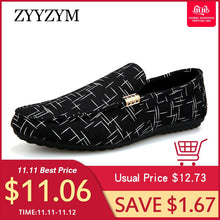 Load image into Gallery viewer, ZYYZYM Men Loafers 2019 Spring Summer Men Shoes Casual Shoes Light Canvas Youth Shoes Men Breathable Fashion Flat Footwear