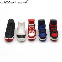 Load image into Gallery viewer, JASTER Hot fashion Cartoon Nike Jordan sneakers %100 Real capacity USB 2.0 4GB 8GB 16GB 32GB 64GB gift USB Flash Memory Stick