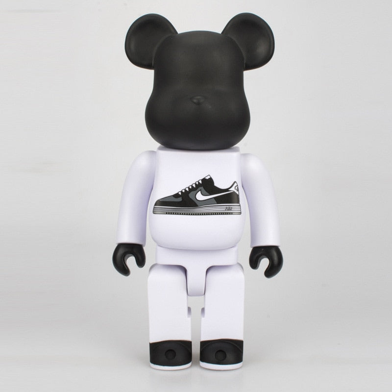 Hot Selling Violence Bear Cartoon Doll E @ Rbrick Blocks Bear Nike Sneakers Garage Kit Model Ornaments 400% Boxed