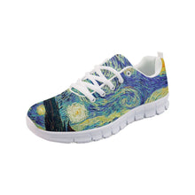 Load image into Gallery viewer, Sneakers Women Flats Shoes Spring Painting Art Printed White bottom Comfortable Flats Breathable Vincent van Gogh Master pieces