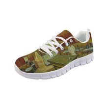 Load image into Gallery viewer, Sneakers Women Flats Shoes Spring Painting Art Printed White bottom Comfortable Flats Breathable Vincent van Gogh Master pieces