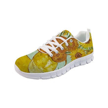 Load image into Gallery viewer, Sneakers Women Flats Shoes Spring Painting Art Printed White bottom Comfortable Flats Breathable Vincent van Gogh Master pieces
