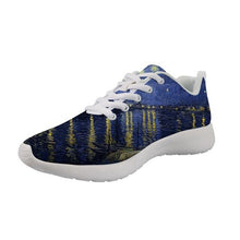 Load image into Gallery viewer, New Sneakers Women Flats Nurse Shoes Spring Painting Art Printed White bottom Comfortable Flats Breathable Vincent van Gogh