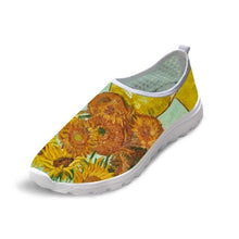 Load image into Gallery viewer, Female Causal Flats ShoesVincent van Gogh Painting Art Print Light Weight Women Summer Sneakers Breathable Mesh Shoes