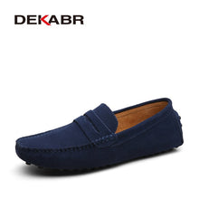 Load image into Gallery viewer, DEKABR Size 49 Men Casual Shoes Fashion Men Shoes Genuine Leather Men Loafers Moccasins Slip On Men&#39;s Flats Male Driving Shoes
