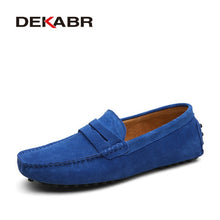 Load image into Gallery viewer, DEKABR Size 49 Men Casual Shoes Fashion Men Shoes Genuine Leather Men Loafers Moccasins Slip On Men&#39;s Flats Male Driving Shoes