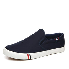 Load image into Gallery viewer, Men Canvas Shoes White Sneakers Casual Loafers Mocassim Male shoes Adult Slip On Flats Summer Mens Trainers zapatos de hombre