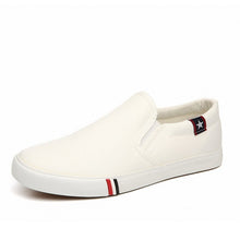 Load image into Gallery viewer, Men Canvas Shoes White Sneakers Casual Loafers Mocassim Male shoes Adult Slip On Flats Summer Mens Trainers zapatos de hombre