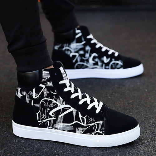 Fashion Men Shoes New Men Casual Shoes High Top Sneakers Men Vulcanized Shoes Platform Sneakers Quality Mens Sneakers Masculinas