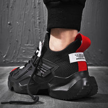 Load image into Gallery viewer, VSIOVRY 2019 New Breathable Leather Sneakers Men Running Shoes Lightweight Outdoor Walking Sport Shoes Soft Sole Men krasovki